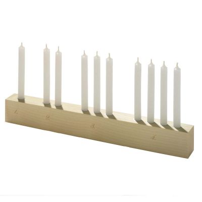 Countdown Candle Holder Side by Side maple